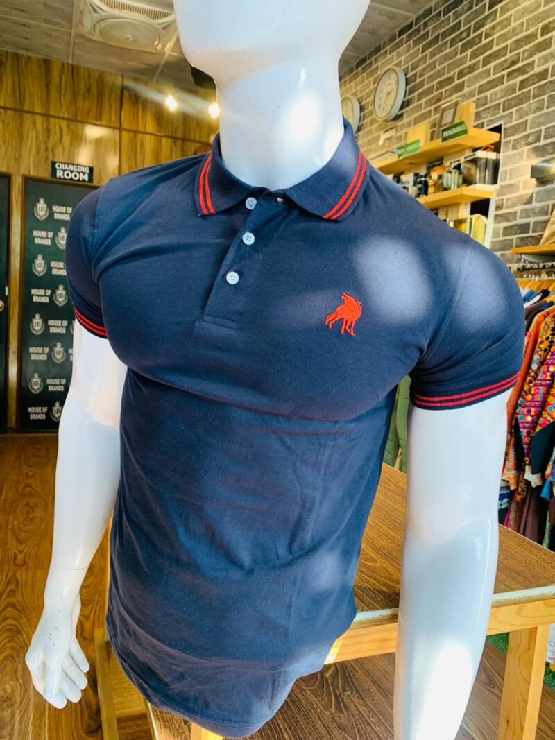 Polo T-shirt in Dark Blue