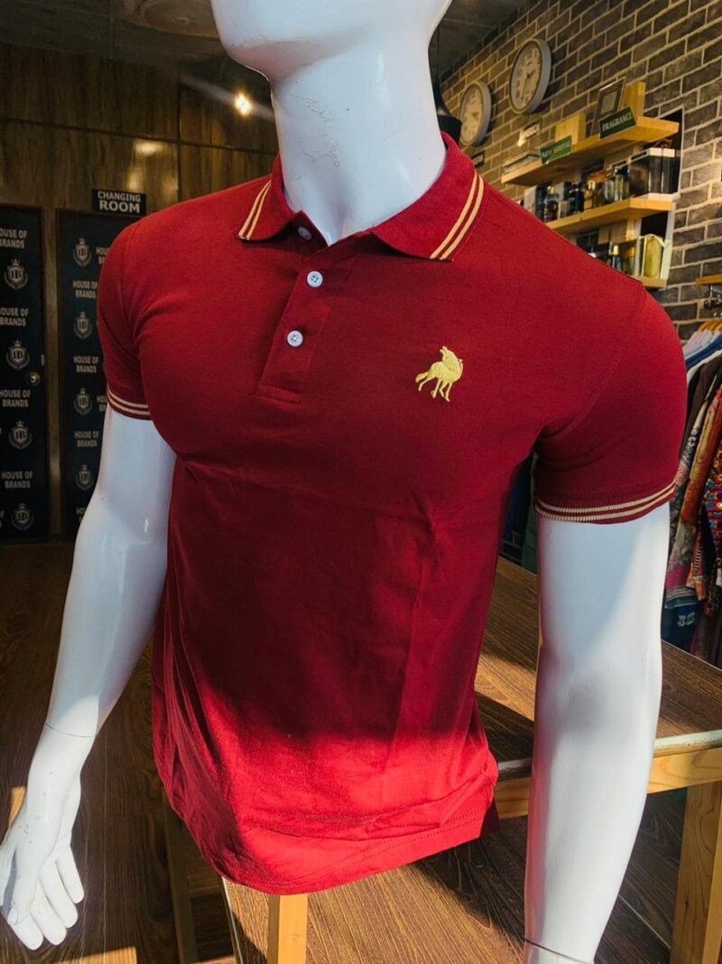 Polo T-Shirt in Maroon