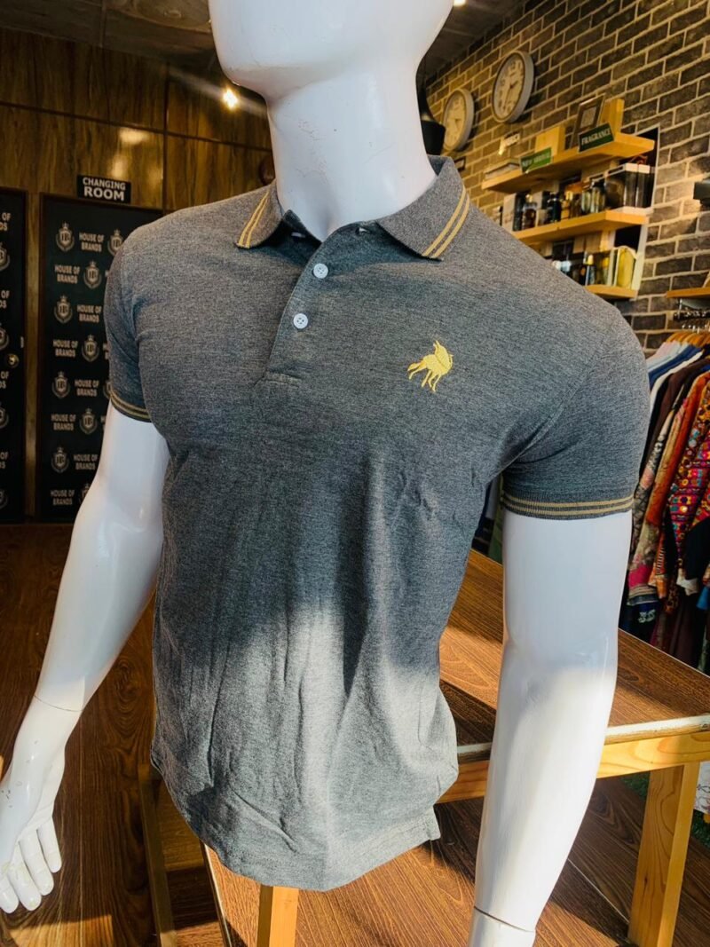 Polo T-shirt in Charcol