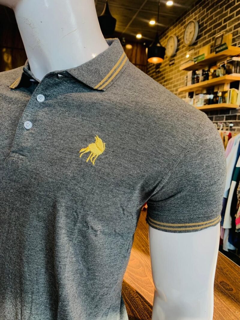 Polo T-shirt in Charcol