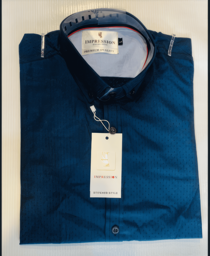 HOB PRINTED CASUAL SHIRT BLUE