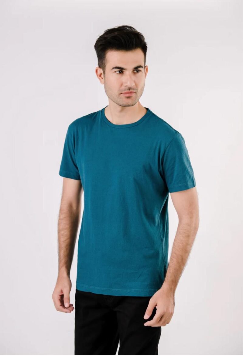 TEAL BLUE BASIC T-SHIRT