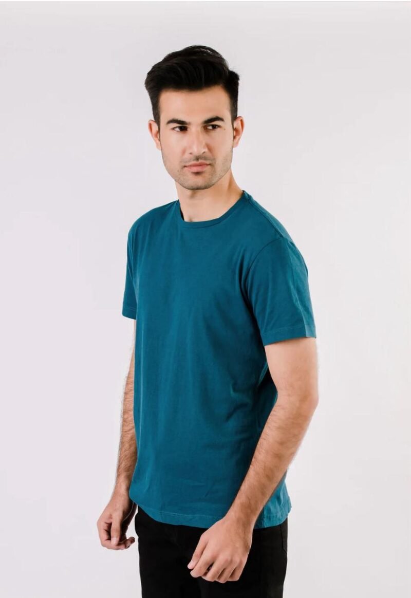 TEAL BLUE BASIC T-SHIRT